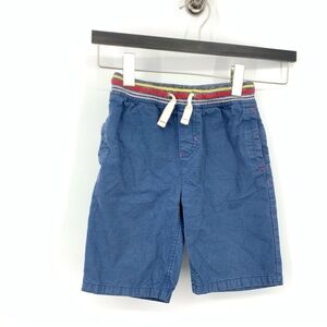 Boden Kids Size 8 Shorts Blue Chinos Cotton Canvas Pull On Drawstring Boys Girls